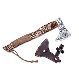 Needs Craft Viking Axe | Hunting Axe Custom Handmade Wood Cutting Splitting Axe, Carbon Steel Blade