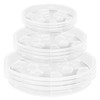 ittyfei 9 Pack Clear Plant Saucer,6/8/10 Inch Plant Drainage Trays