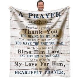 AIYUBOFUN Dad Birthday Gifts - Birthday Gifts for Dads - Birthday Gifts for Dad from Daughter, Son - Presents for Dad - Father Birthday Gift - to My Dad Blanket 60 x 50 inch