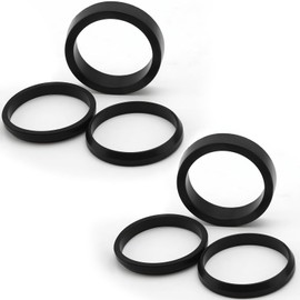 Baeruuss Carburetor Intake Manifold Gasket Set, Black Rubber, for Harley Big Twin 1990-2006 and Sportster XL 883/1200, 6 Pack