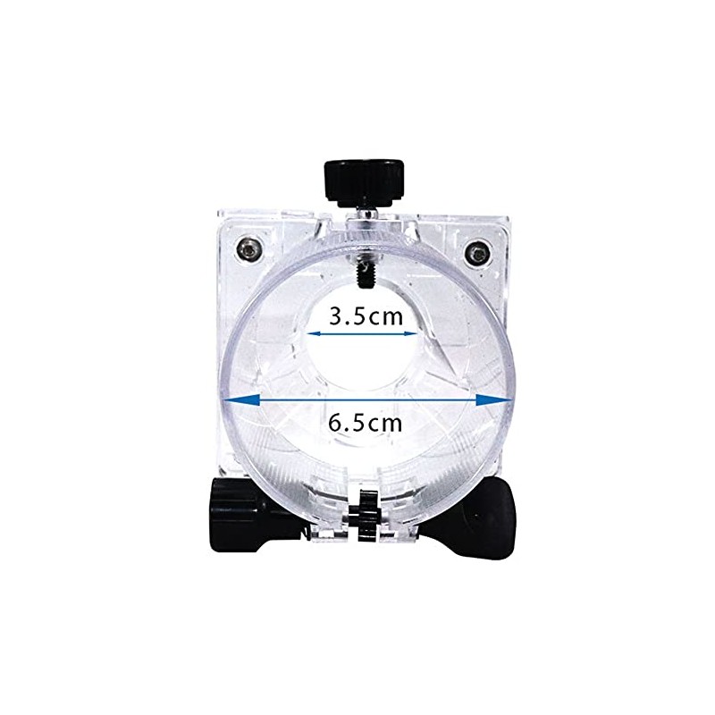 Woodworking Trimmer Router Transparent Plastic Base Power Tool Protective Shield
