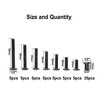 Black M6 Hex Drive Socket Cap Bolts Kit, binifiMux 35-Set