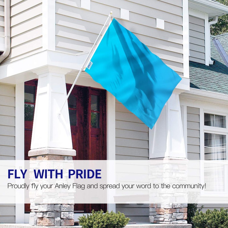Anley Fly Breeze 3x5 Foot Solid Light Blue Flag -