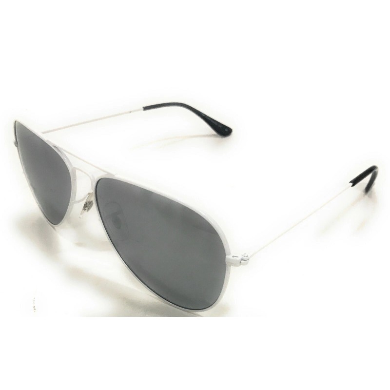 Prive Revaux - The Commando Aviator Polarized Sunglasses White/SilverMi
