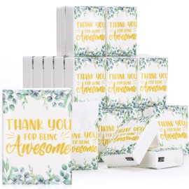 Watersay 50 Pack Travel Pocket Tissue 4 Ply Thank You for Being Awesome Mini Facial Tissue Employee Appreciation Gifts Thank You Gifts for Coworkers Employees Wedding Bridal Shower Graduation