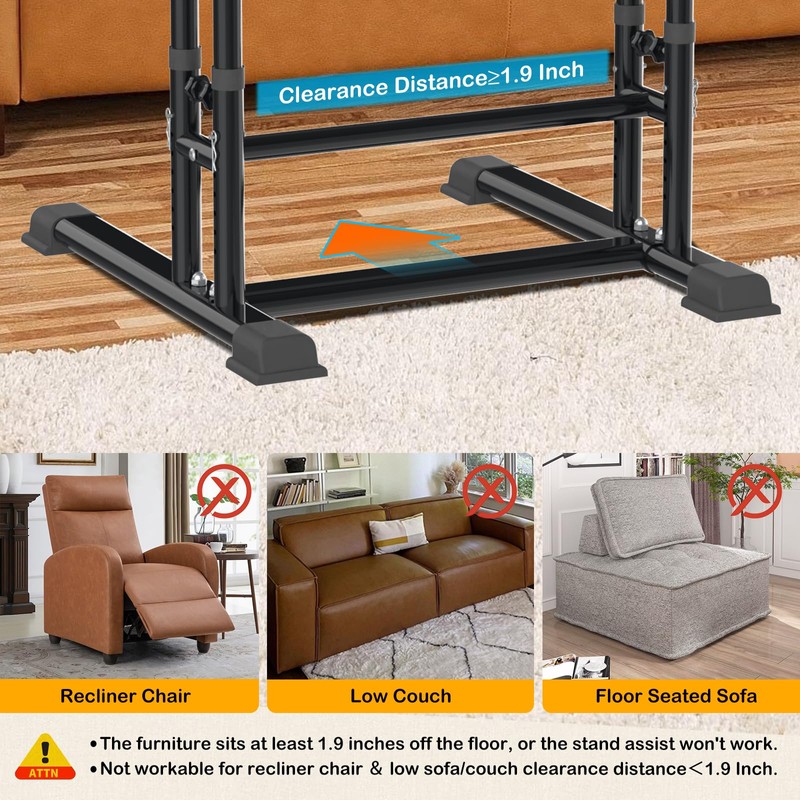 Adjustable Couch Stand aids for Getting Off Chair/Sofa for Elderly,