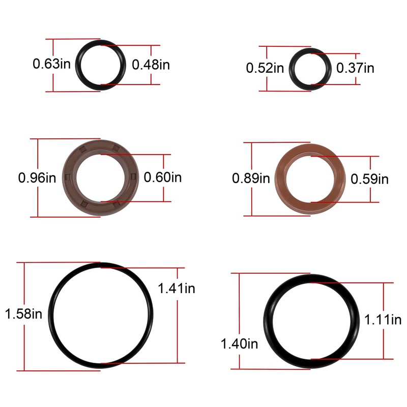 YOOWEE For Volvo Penta Power Steering Actuator Repair Seal Kit