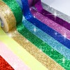 GT-005 Glitter Tape, Blue, Glitter, Decorative Seal, Wrapping, Masking Tape,