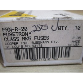 Bussmann FRN-R-20 Fusetron FRNR20 Fuse 20 Amp (Pack of 10)