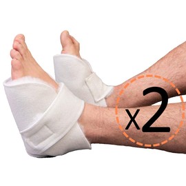 OrtoPrime Pack of 2 Heel Protectors - Pressure Sore Cushions for Feet & Elbows - Heel Protectors for Bed Sores and Pressure Sores - Orthopaedic Anti-Decubitus Mattress - Heel Pressure Relief.