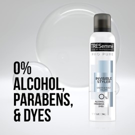 TRESemmé Pro Pure Invisible Styler For Hair Volume and Fine Hair Care Styling Hair Spray 0% Alcohol, Parabens, Dyes 6.8 oz