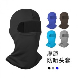 Versatile Ice Silk Breathable UV Protection Head and Neck Cover for Outdoor Summer Motorcycle Riding Size/Navy 10ea