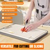 Double Sided Cutting Board Stainless Steel & Wheat Fiber Chopping