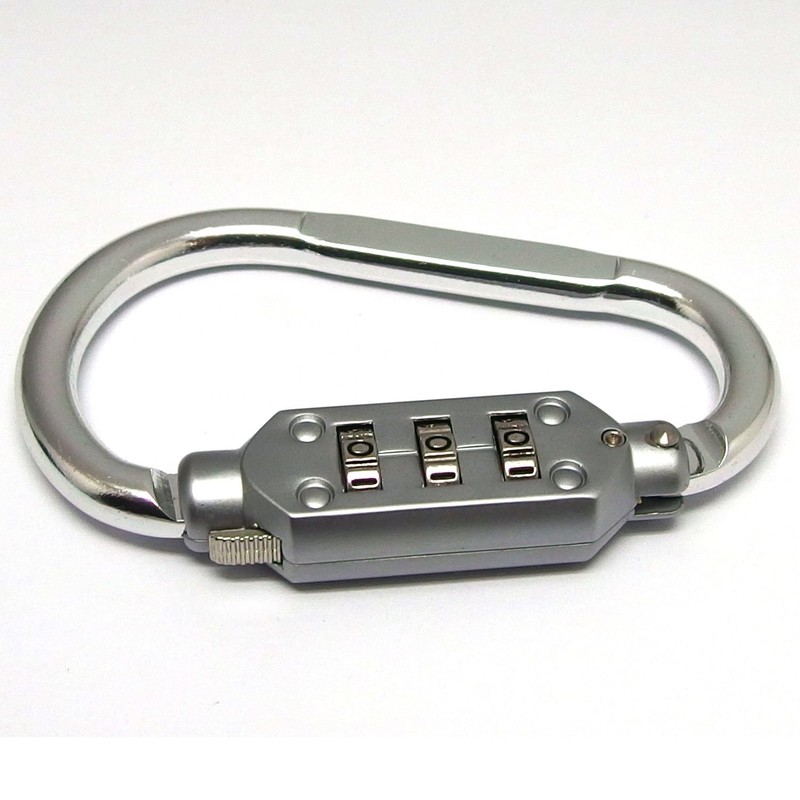 Kontec Dial-Type Lock, D-Lock, Silver, Small