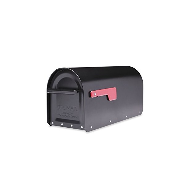 Architectural Mailboxes 5560B-R-10 Sequoia Postmount Mailbox, Medium, Black