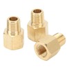 6PCs Brass Pipe Fitting Adapter 1/8 BSPT Female NPT Vehicle