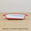 Ornamin Plate with Sloped Base Ø 20 cm Blue Melamine