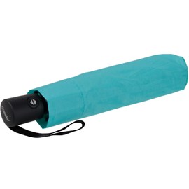Doppler Zero Magic Mini Women's Pocket Umbrella with Automatic Open/Close and UV Protection, aqua blue, Modern, functional