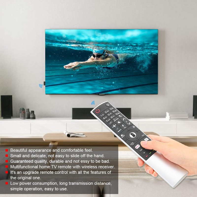 Remote Control Universal TV Remote Control with Wireless Receiver for