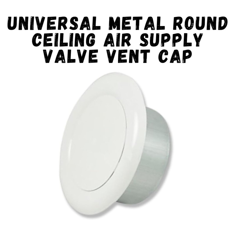 Invero® Universal Metal Round Ceiling Air Extract Valve Vent Cap