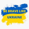 Be Brave Like Ukraine Bumper Sticker Vinyl Decal 5"