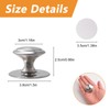 MOROBOR Stainless Steel Drawer Knobs, 4pcs Self-Stick Instant Cabinet Handle