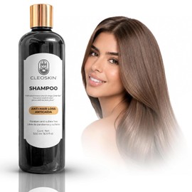 CLEOSKIN Shampoo de Romero con Bergamota para Crecimiento Cabello Champú Anticaída Sin Sulfatos ni Parabenos Tratamiento Capilar con Pantenol para Brillo y Volumen