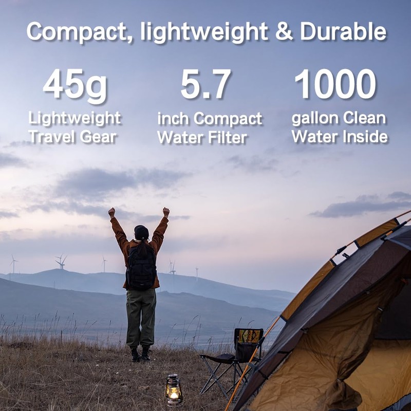 Miniwell L630 Portable Water Filter with Upgraded Vacuum Packaging -