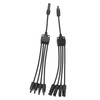 One Pair Solar Panel Adapter Y Branch 1 to 4