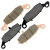 Caltric Front And Rear Brake Pads for Kawasaki Vulcan 900