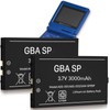 WAVYPO Upgraded 3000mah Battery for GBA SP, 2 Pack