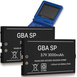 WAVYPO Upgraded 3000mah Battery for GBA SP, 2 Pack