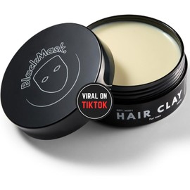 BlackMask Arcilla Para El Cabello Para Hombres(352 Oz) Fácil De Aplicar: Agrega Textura Y Volumen Al Instante Acabado Mate Fijación Fuerte Arcilla Para Peinar El Cabello