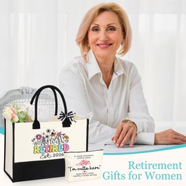 JTENGTOP Retirement Gift for Woman 2026, Best Retirement Gifts for Women Coworker Teacher, Happy Retired Ideas Gifts for Nurses Grandma Mom