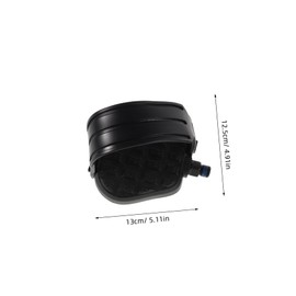 BESPORTBLE 1 Pair Replacement Bike Pedals for Exercise Bike Pedal Fitness Trainer Cycling Accessories Flat Black Block Design