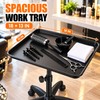 Adjustable Rolling Salon Tray for Professional Work – Large Aluminum