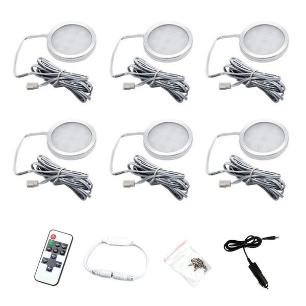 GoolRC LED Spotlight Cabinet Light 12V LED Recessed Downlight 6000K