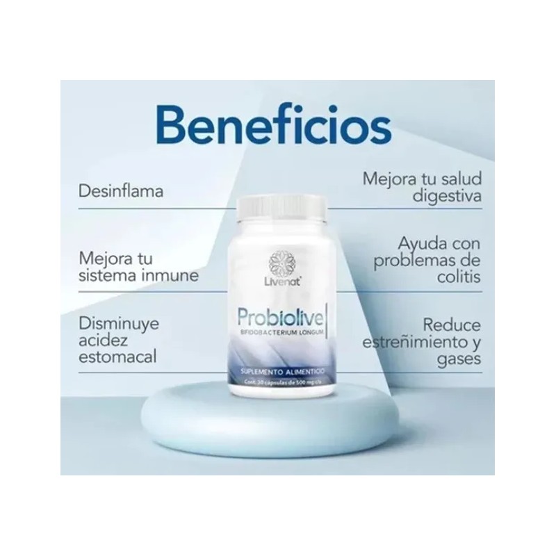 Probiolive Livenat | Probioticos | Salud Intestinal Sin Sabor