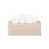 blomus TISU Linen Rectangular Tissue Box Cover - Moonbeam (Beige)