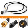 GasSaf 4 Feet Y Splitter Propane Regulator with Hose, 2