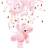 Ambiente Serviette Motiv : Teddy Rose - Teddy rosa für Geburt/Taufe - 20 Servietten pro Packung, 33x33 cm