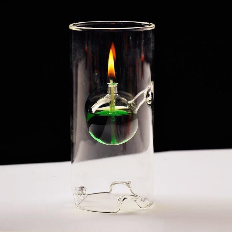 MEMEOKON Glass Oil fire Warm Light Borosilicate Includes Bliss Suspended