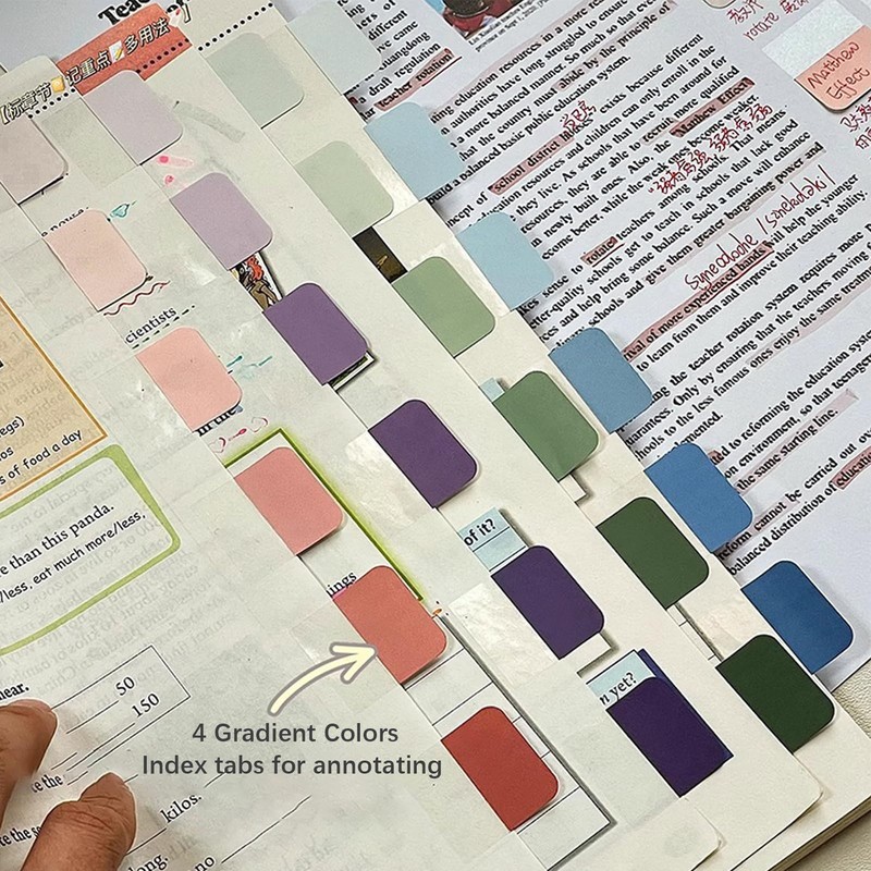 Gradient Sticky Notes and Tabs - Transparent, Writable Annotation for