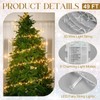 Mudder 49 ft Christmas Tree Lights with Metal Wire Ring