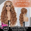 Synthetic Lace Front Wigs Pre Plucked Long Wavy 13x4 HD