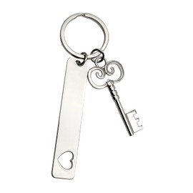 Calendars & More, Inc. Large Key Charm and Bar Key Ring - Housewarming Gift for New Homeowner House Keyring Moving in Key Chain New Home Owners Jewelry from Real Estate Agent (1)