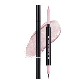2025 [TikTok Trend] Double Core Eyeliner Tearbag Liner Waterproof Pencil [Pencil & Liquid 2-in-1] MABENI Popular Cosmetics High Tightness Double Line Expert Shadow Gray Emphasizes Double Layers Liquid
