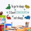 Buiory Boho Dinosaur Wall Decals Go to Sleep Phrases Wall
