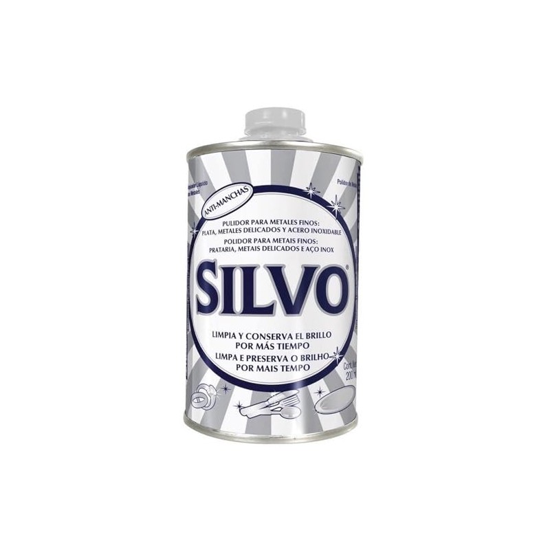 Silvo Pulidor para Metales Finos de 200 ml