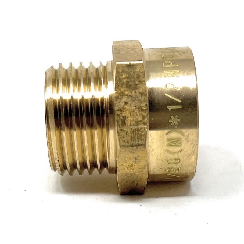 G Thread (Metric BSPP) Male to NPT Female Adapter -